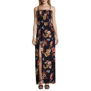 by&by floral maxi dress juniors medium